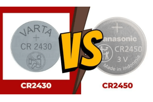 CR2430 VS CR2450 Batterie: Gréisst, Batteriebethëllef, Uwendungen