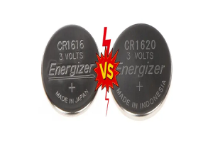 Vergläichen Mënzzelle Batterien: CR1616 versus Cr1620