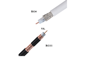 Differenzen tëscht der RG6 an der RG11 COXIAL Kabelen