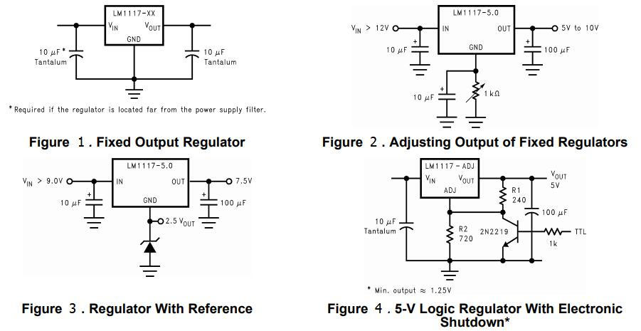 LM1117 Voltage Regulator Application