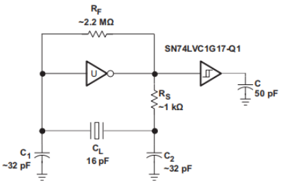 SN74LVC1G17QDCKRQ1 Typical Application