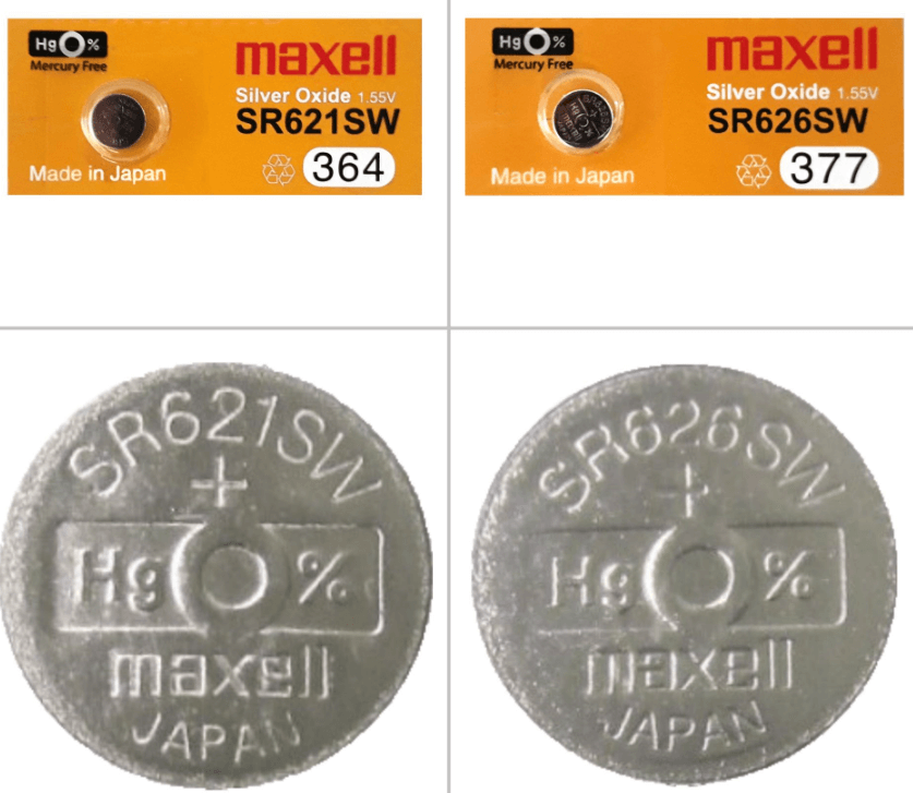 Comparison of SR626SW and SR621SW