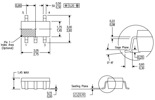 SN74LVC1G17DCKR Package