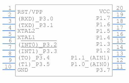 AT89C2051-24PU Symbol